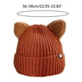 thumbnail image 3 of AOOOWER Kawaii for Cat Ears Hat Cute Solid Color Warm Wool Knit Hat Autumn Winter Beanie, 3 of 21