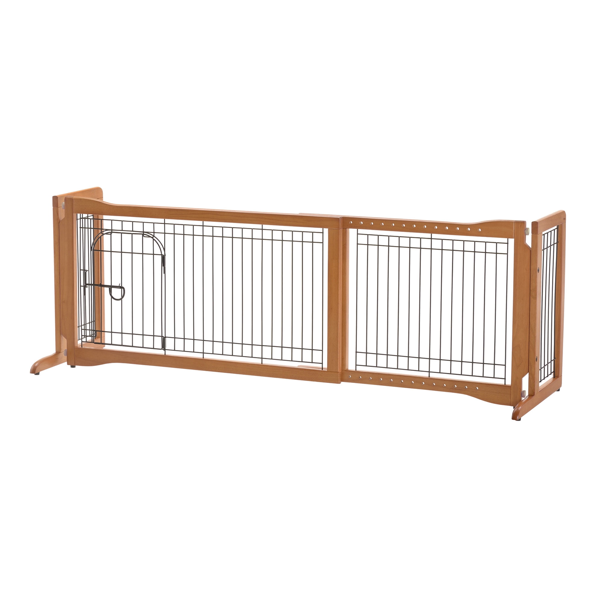 Richell Freestanding Dog Gate, Autumn Matte, 59.80"L x 18.50"W x 20.90