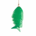 thumbnail image 1 of Campanas de viento con forma de pez koi de colores, artesanías de metal, decoraciones colgantes para aleros de exterior, campanas de viento con forma de pez, 1 of 12