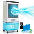 thumbnail image 1 of Enfriador de Aire Portátil 55L 3 en 1 con Control Remoto, Enfría, Humifica y Purifica, Ideal para Espacios Amplios, 1 of 7