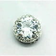 thumbnail image 4 of 2CT Round Cut VVS1 Diamond Solitaire Halo Pendant Necklace 14k White Gold Finish, 4 of 4