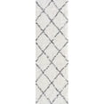 thumbnail image 3 of 2x8 Modern White Runner Rugs for Hallway | Indoor Entry, Entryway, Walkway or Kitchen Rug 2'3'' x 7'3'', 3 of 8