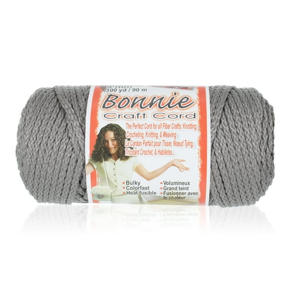 Craft County Bonnie Macrame Cord - 4mm - 100 yd Lengths - Various Colors