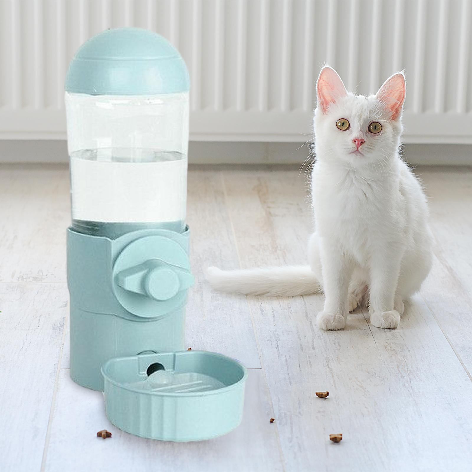 Fzaqwen Pet Water Drinker Cage Hanging Drinking Bottle Automatic Pet Water Fountain Easy Blue