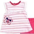 thumbnail image 2 of Baby Girl  Emporio Baby Butterfly Stripe 2pc. Capri Set 24 Months, 2 of 3