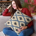 thumbnail image 2 of Plutus Brands Blue Plutus Color Stitched Dot Luxury Throw Pillow 22 in x 22in, Double Sided 22" x 22", 2 of 9