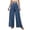 Dark blue, variant on Certgust Hot Sales Petite Wide Leg Pants for Women Wide Leg Pants for Women Summer High Waist Casual Loose Travel Vacation Trousers Womens Pants