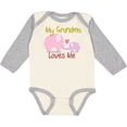 thumbnail image 3 of Inktastic My Grandma Loves Me Boys or Girls Long Sleeve Baby Bodysuit, 3 of 5