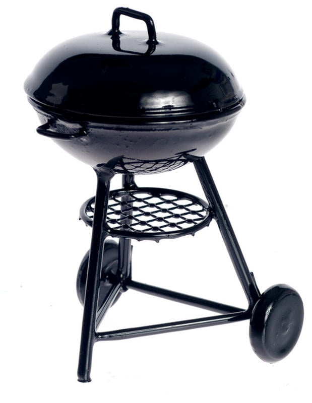 Dollhouse Miniature Large Round Charcoal Grill G8627 Com Dollhouse Miniature Large Round, Large Round Charcoal Grills