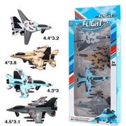 4PCS Diecast Fighter Jets Pullback Airplane Toys Military Plane Fighter Toys Alloy Mini Air Force Kids Playset Birthday Xmas Gifts for Boys and Girls