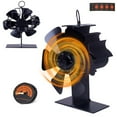 thumbnail image 2 of Fireplace Fan Stove Fan Silent 6 Blade Mini Stove Fan Heat Powered Wood Burner Fan Rust-Proof Wood Stove Fan Wood Stove Accessories Circulate Warm for Fireplace Wood Burning, 2 of 11