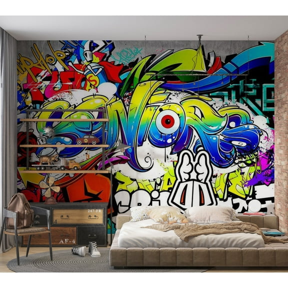 Tiptophomedecor Street Art Wallpaper Wall Mural - Language Of A City