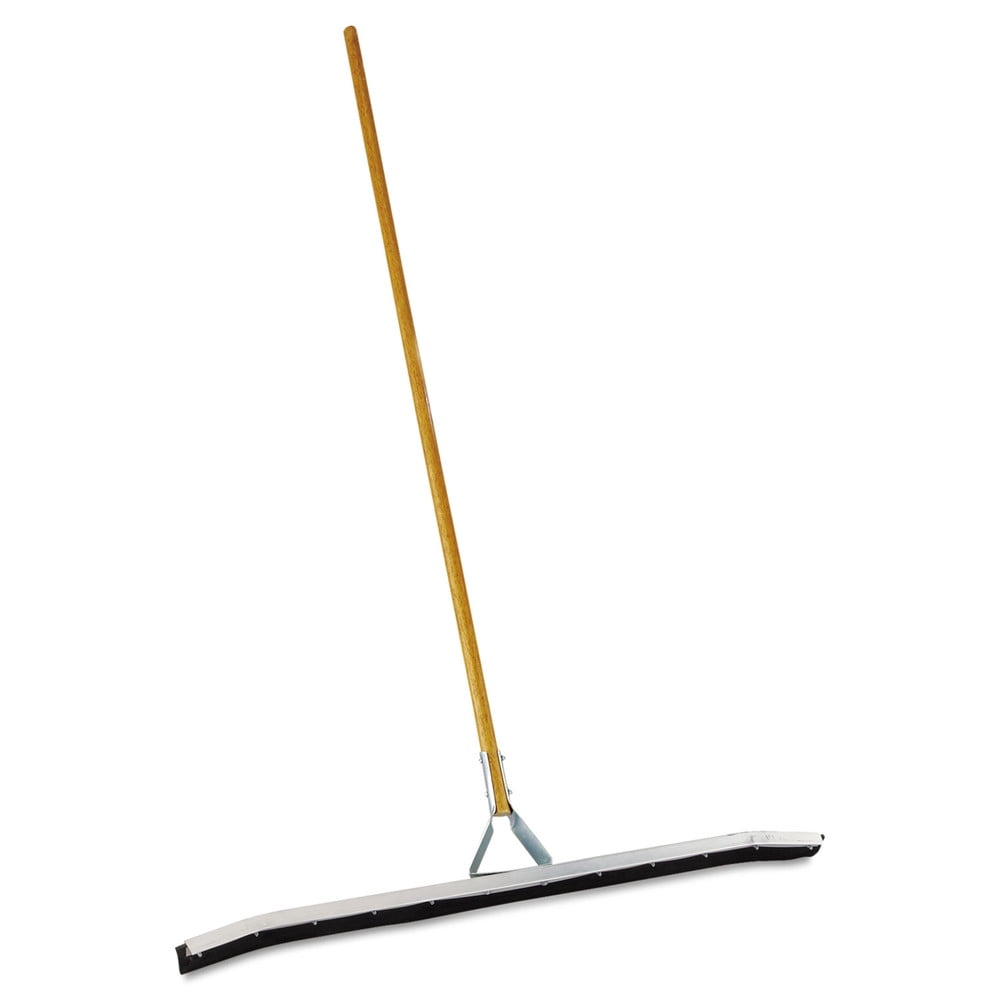 Curved 36 in. Rubber Squeegee with Handle