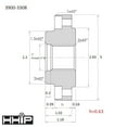 thumbnail image 2 of Hhip Threaded 1-8 Backplate/Adapter,for 5" La 3900-3308, 2 of 2