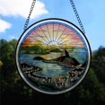 thumbnail image 2 of Rio de Janeiro Skyline Stained Glass Suncatcher Window Hanging – Personalized Window Hanging for Travel Memories, Trip Of The Year Gift for Couples, Families or Friends Christmas 2025, 2 of 5