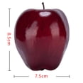 thumbnail image 2 of Mictong simulation fruit apple, realistic red apple, home decoration, still life kitchen decoration, kitchen photography props, home window Christmas decoration, red, 12 pieces, 2 of 4