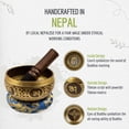 thumbnail image 3 of Juego de cuencos para cantar Wish Well, hechos a mano en Nepal, tibetanos, con funda, 3 of 7