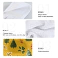 thumbnail image 2 of Yayeee Kitchen Hanging Hand Towels Set of 2 with Loop Bathroom Absorbent Tie Towel, Yellow Christmas Tree Pattern, 2 of 7