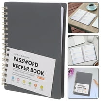 GOOHOCHY Portable Password Book with Colorful Alphabetical Tabs for Easy Organization and Daily Use Grey Size