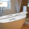 thumbnail image 1 of HONITANO 1Pcs Foldable Bathtub Cover Transparent Plastic for Home and Insulation, 1 of 8