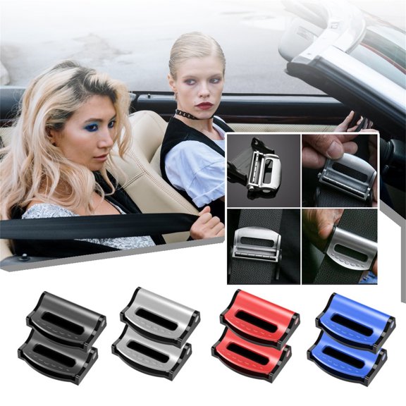 Car Seat Belt Clip Stopper 2Pack - Universal Shoulder Neck Strap Positioner for Comfort. Adjuster Clips for Effortless Seat Belt Tension Control,Enjoy Comfortable & Secure Travels
