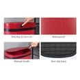 thumbnail image 5 of Iso Stainless Steel 13 Gal. Motion Sensor Automatic Trash Can, Red, 5 of 19