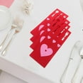 thumbnail image 4 of unbranded 4Ud Funda De Tela Para Cubiertos Con Corazón Ideal Para Bodas Y Cena Romántica, 4 of 6