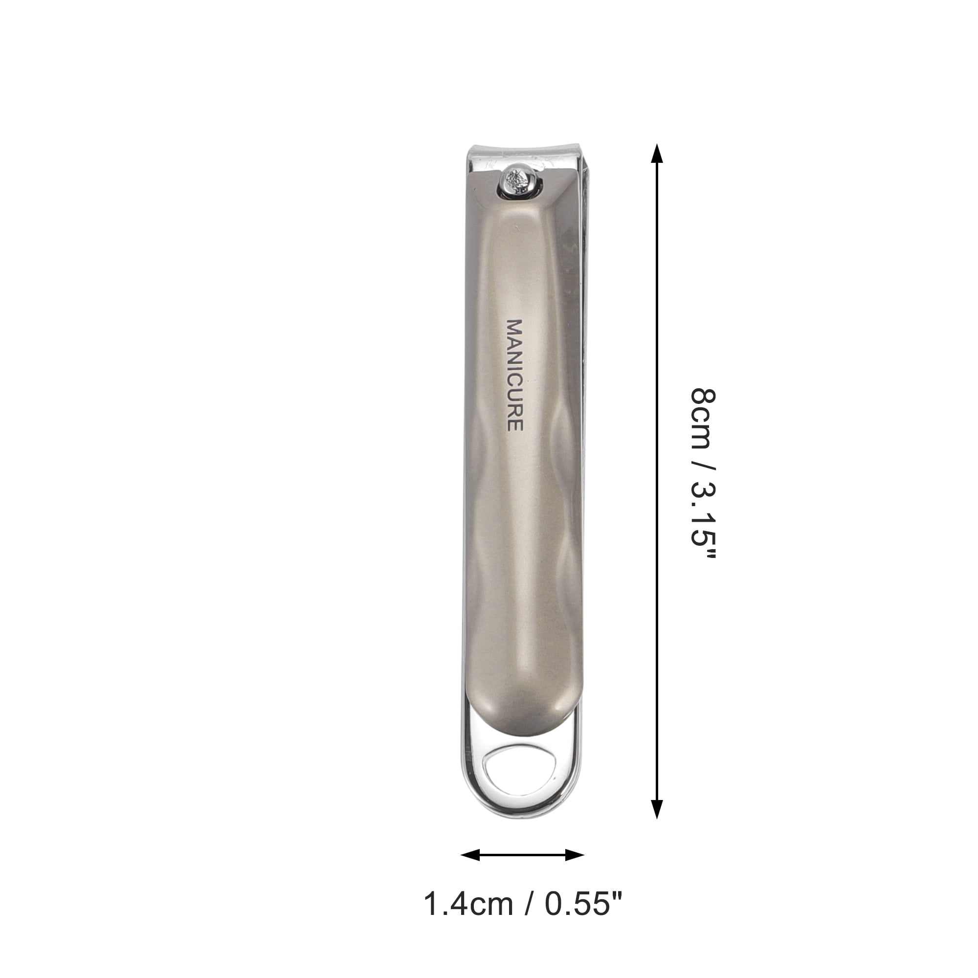Unique Bargains 10pcs Carbon Steel Nail Clippers Set 3.15"x 0.55" Champagne
