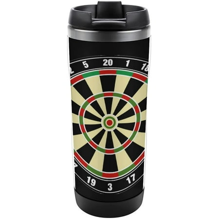

Dart Board Numbers Sports Stainless Steel Tumbler with Lid Double Wall Printed Cup Travel Mug 380ML