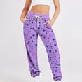 thumbnail image 2 of BiZtdJrK Vacation Sale Womens Stars Printed Sweatpants Drawstring Casual Sports Joggers Pants Elastic Waist Lounge Trousers with Pockets Purple XL, 2 of 6