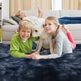 thumbnail image 5 of ZACOO 8x10 Shag Area Rug Ultra Soft Modern Rugs for Bedroom Floor Rugs for Home Decor, Navy Blue, 5 of 7