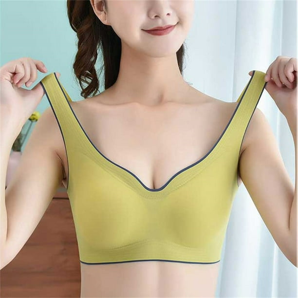 Plus Size Sports Bra for Women, Compression Wirefree Medium Support Bra  Crop Tank Top, Push Up Yoga Bra with Removable Cups (Color : C, Size : 3X- Large) : : Clothing, Shoes 