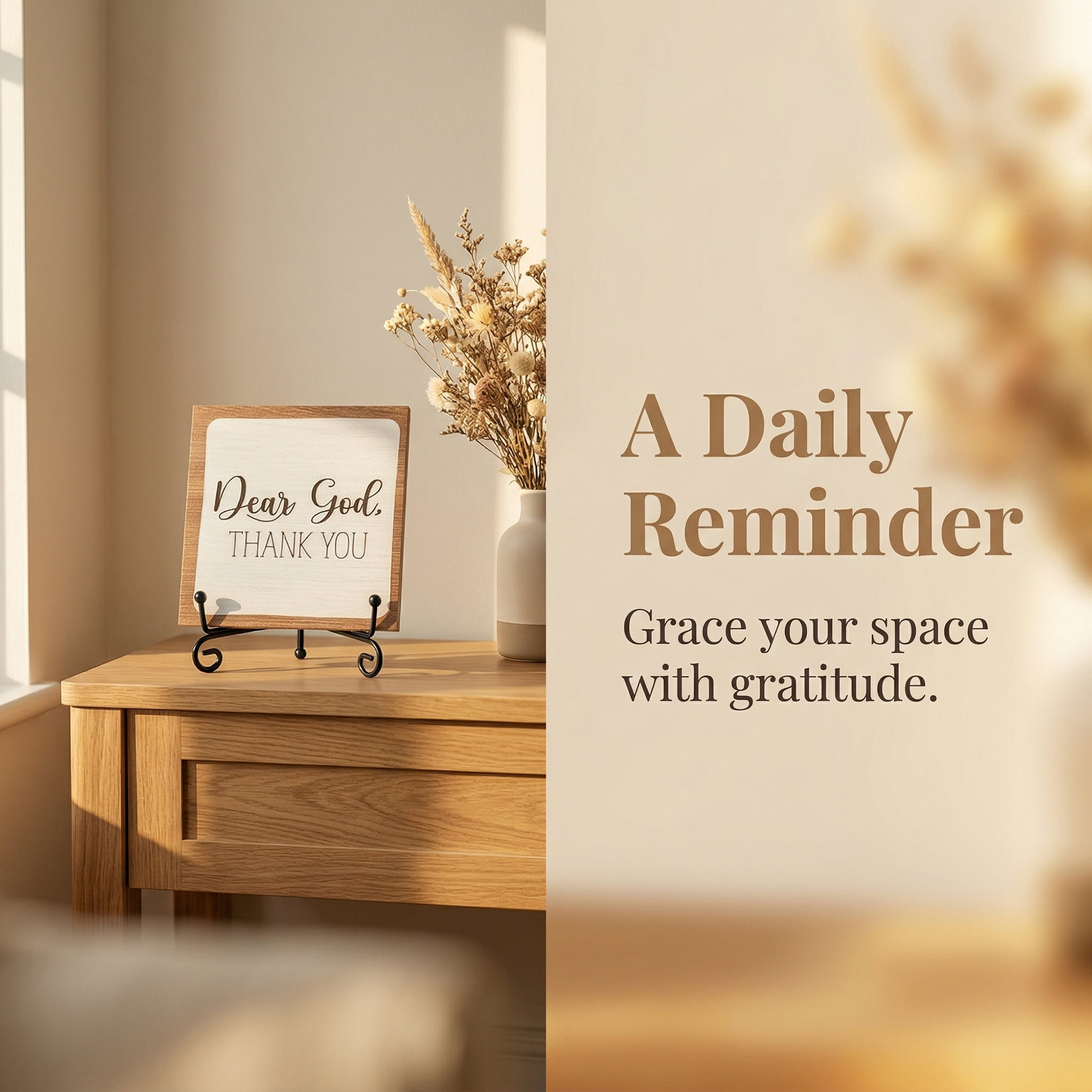 Unique Bargains Extra Stable Desk Sign Gift Square Keepsake Plaque Letter Style A 3.9in