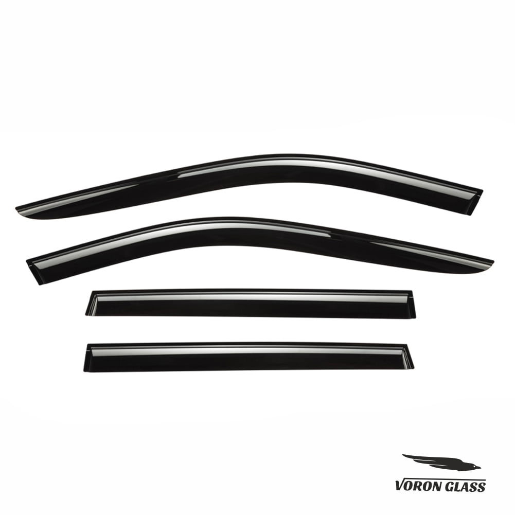 Voron Glass Tape-on Extra Durable Rain Guards for Toyota RAV4 2019-2025, Window Deflectors, Vent Window Visors, 4 Pieces - 120100