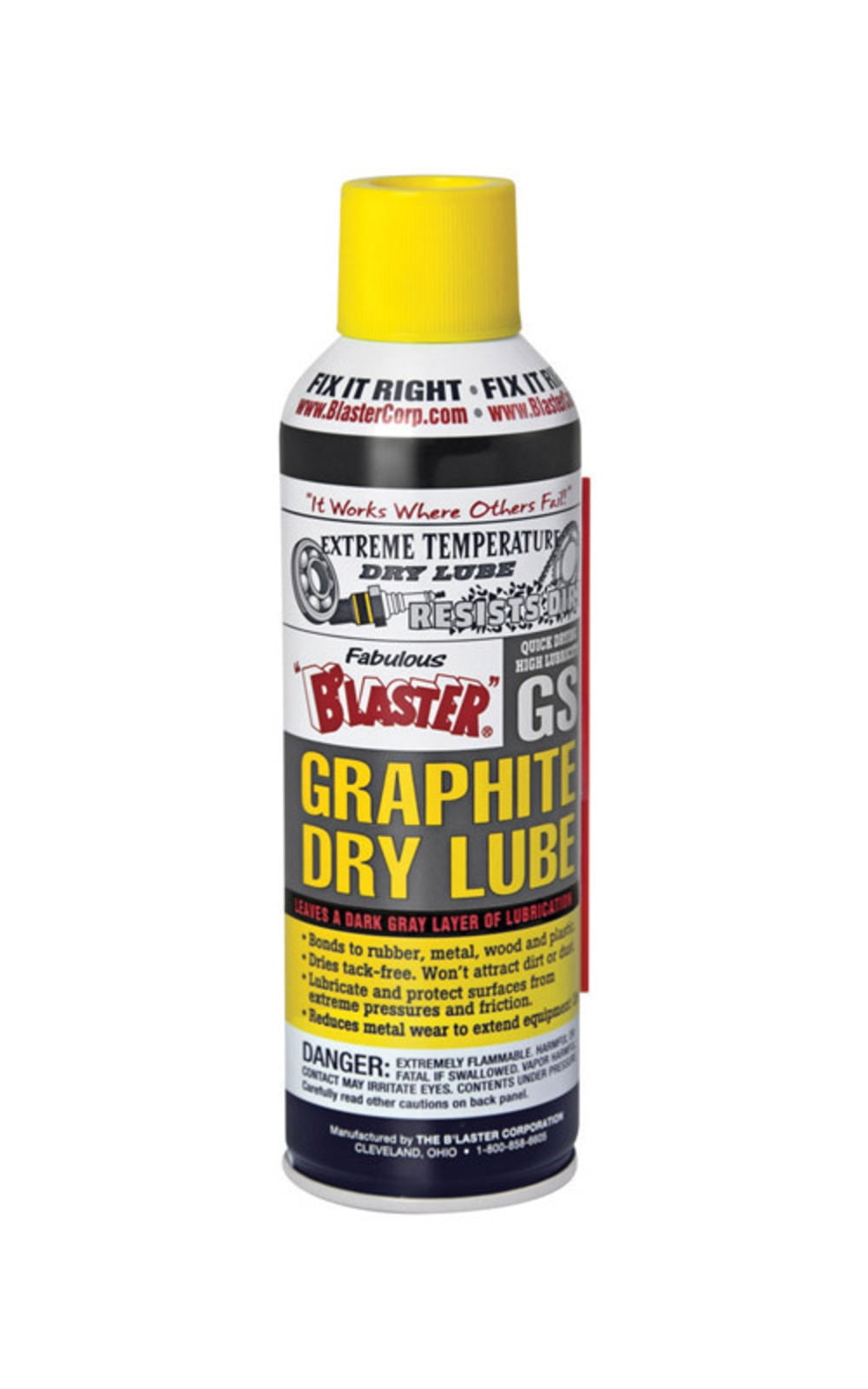 Blaster 8-GS Graphite Dry Lube Spray, 5-1/2 Oz 