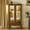 Oak, variant on Royard Oaktree Storage Cabinet Curio Display Cabinet with Adjustable Glass Shelves, Mirrored Back Panel & Tempered Glass Doors Vintage Lighted Accent Cabinet 3-Tier Book Case for Home Office,Cherry