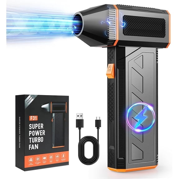 130000RPM Cordless Mini Turbo Air Duster Air Blower Electric Jet Fan W/battery