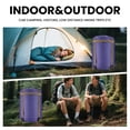 thumbnail image 5 of Sleeping Bag Purple (R Zip) Large(86.6"x32.68") Adult 3 Season Camping Hiking, 5 of 6