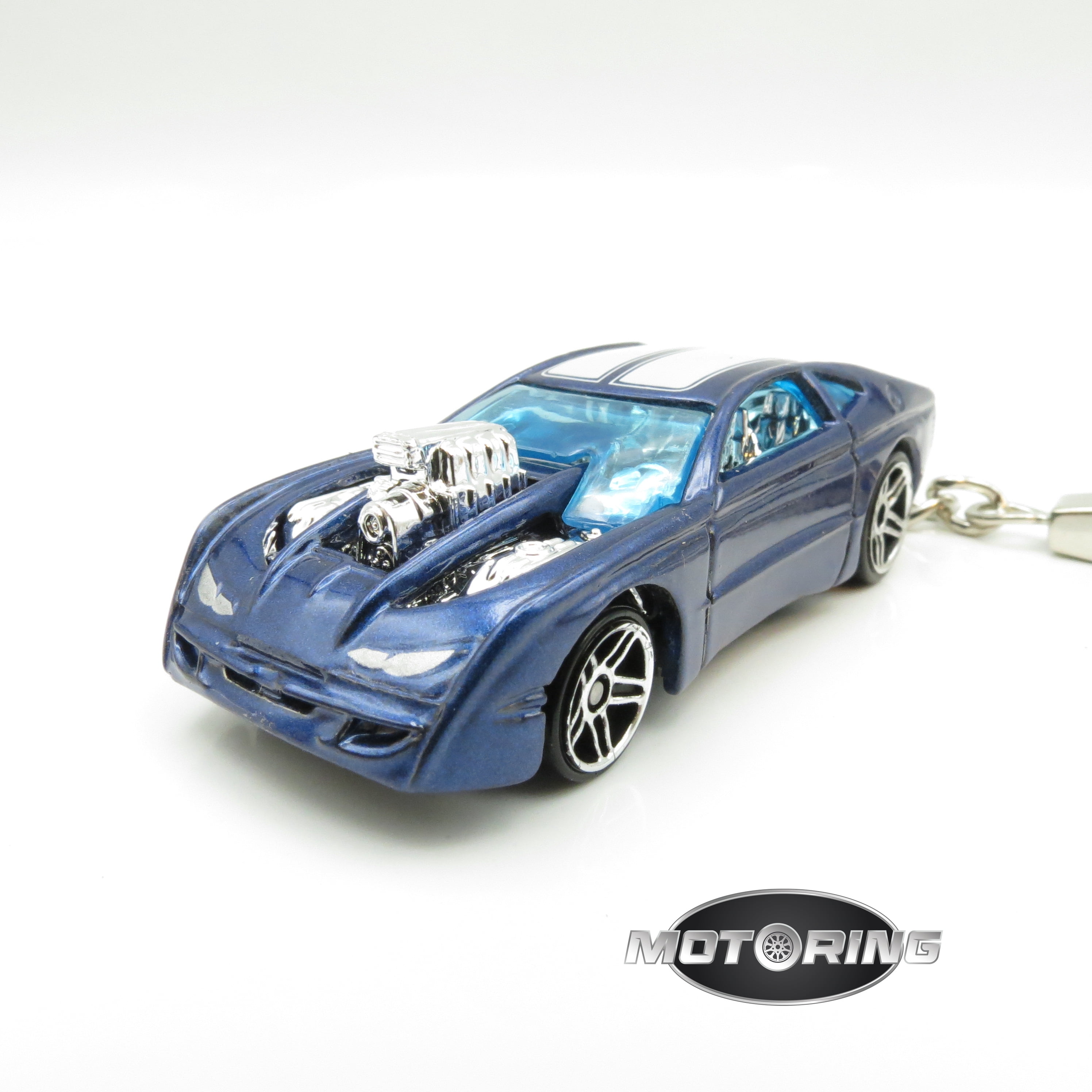 Keychain 1970s Chevy Chevelle Blue Car Rare Novelty 1:64 Diecast Key Ring