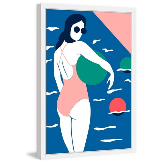 Summer Splash Framed Painting Print