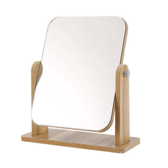 Makeup Mirror Standing 360 Degree Rotation Vanity Mirror for Dressing Table (S)