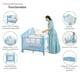 thumbnail image 5 of Cuna Colecho D’Bebé con 2 Niveles Mosquitero Acolchonado - Azul, 5 of 7