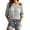 Mint Green 1, variant on Lenpel Knitted Cover up for Women One Shoulder Asymmetric Neck 3/4 Sleeve Hollow out Sweater Tops Casual Loose Beach Vacation Clothes