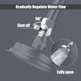 thumbnail image 6 of EEEkit Full Brass G1/2" Flow Quick Control Shut OFF Valve Shower Head Hand Water Saver, Silver, 6 of 10