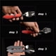 thumbnail image 5 of Matsuzay Duradero 3 en 1 para viajes al aire libre, camping, senderismo, bolsillo, cuchara plegable, tenedor, cuchillo (azul) Mostrada Matsuzay HA018223-00, 5 of 6