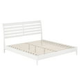 thumbnail image 2 of AFI Savannah King Solid Wood Low Profile Platform Bed, White, 2 of 12