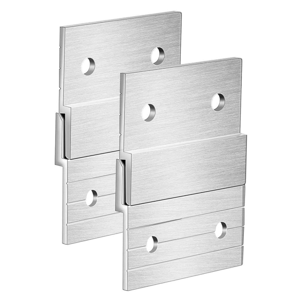 Interconnected French Cleat Z Hanger Aluminum Brackets Home Organization Tool 8 Pair for secure Mounting Art & Mirrors