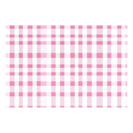 

Ryvnso 1 Piece Placemats Checkered Grid-c5 Dining Mats Heat-Resistant Non-Slip Washable Table Mat