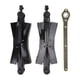 thumbnail image 1 of Accesorios para vehículos recreativos, 3 piezas Rueda negra para vehículos recreativos Estabilizador de ruedas para vehículos recreativos Calzo para ruedas Eficiencia maximizada, 1 of 8