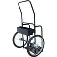thumbnail image 2 of Large Dual Oxygen Tank Cart Dolly Double Cylinder Cart, Full Range, High Rail, with Lifting Eye and Firewall, 20" pneumatic Wheels Includes two fastening belts, 2 of 13
